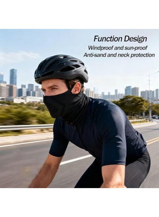 2 Pack Breathable Half Face Mask Neck Gaiter, Moisture-Wicking UV Protective Windproof Face Cover for Hiking, Cycling, Fishing and Outdoor Activities - view 3